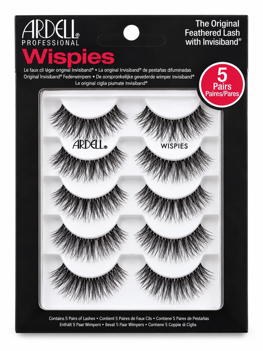Ardell Wispies False Eyelash Strips - Black (5 Pairs)
